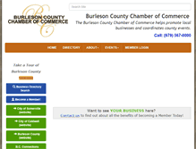 Tablet Screenshot of burlesoncountytx.com